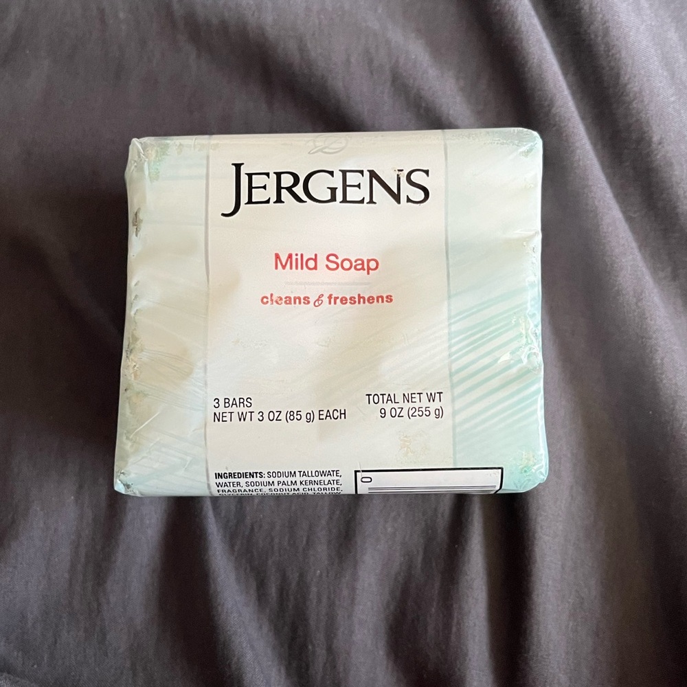 Jergens mild soap 3 bars